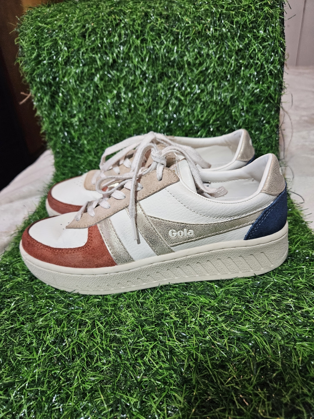 Gola Women's Multi-Color Grand Suede & Leather Sneakers - Size 7